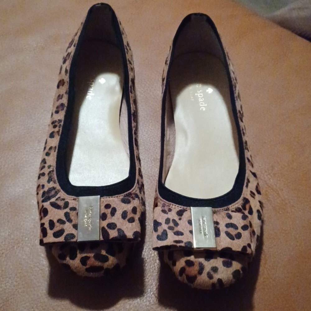 > Kate Spade Brown Leopard Flats Women's Size 5.5